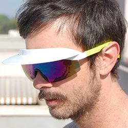 VISOR-XL White/Yellow sold by Giant Vintage