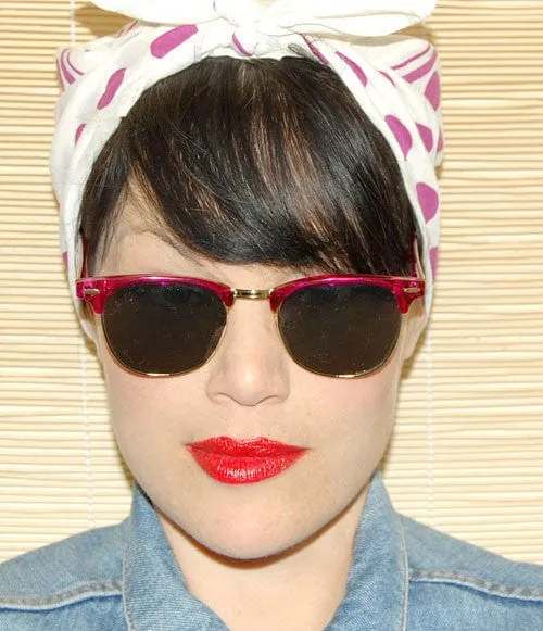 PREP Magenta Retro Sunglasses sold by Giant Vintage product image thumbnail 2