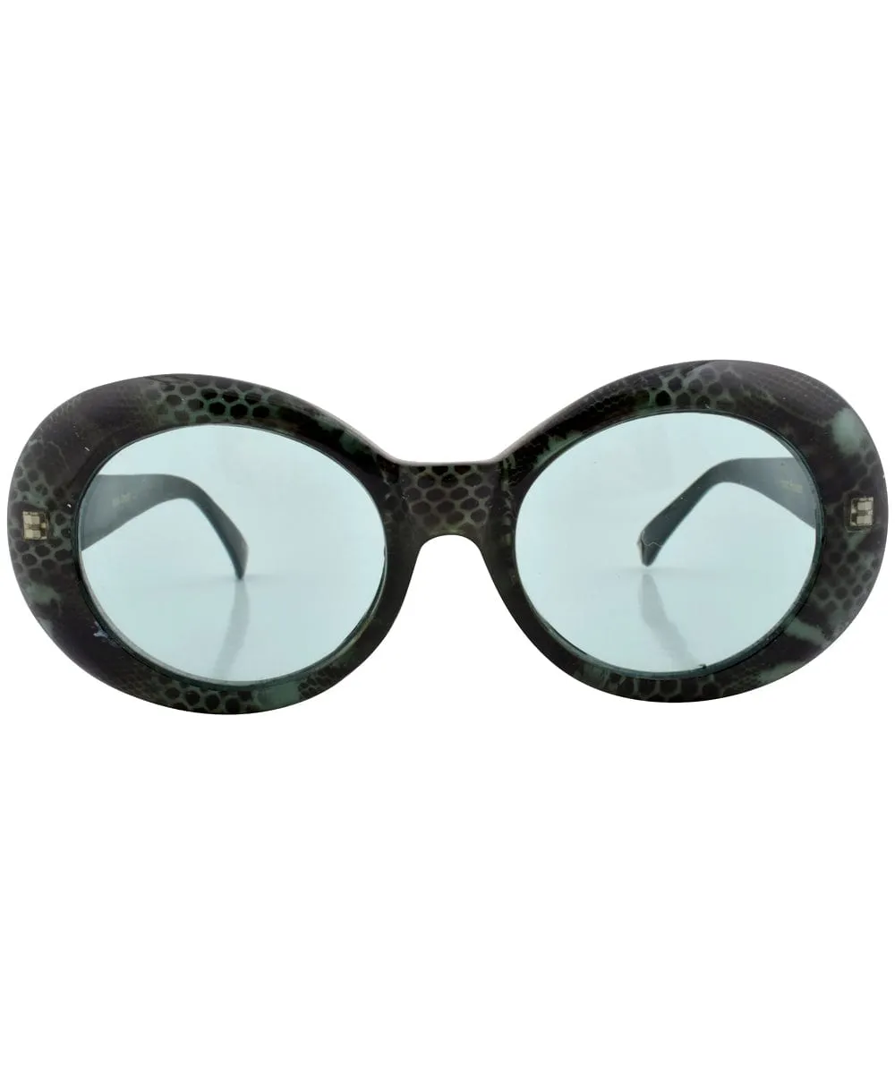 JAWBREAKER Green Oval Sunglasses sold by Giant Vintage product image thumbnail 3