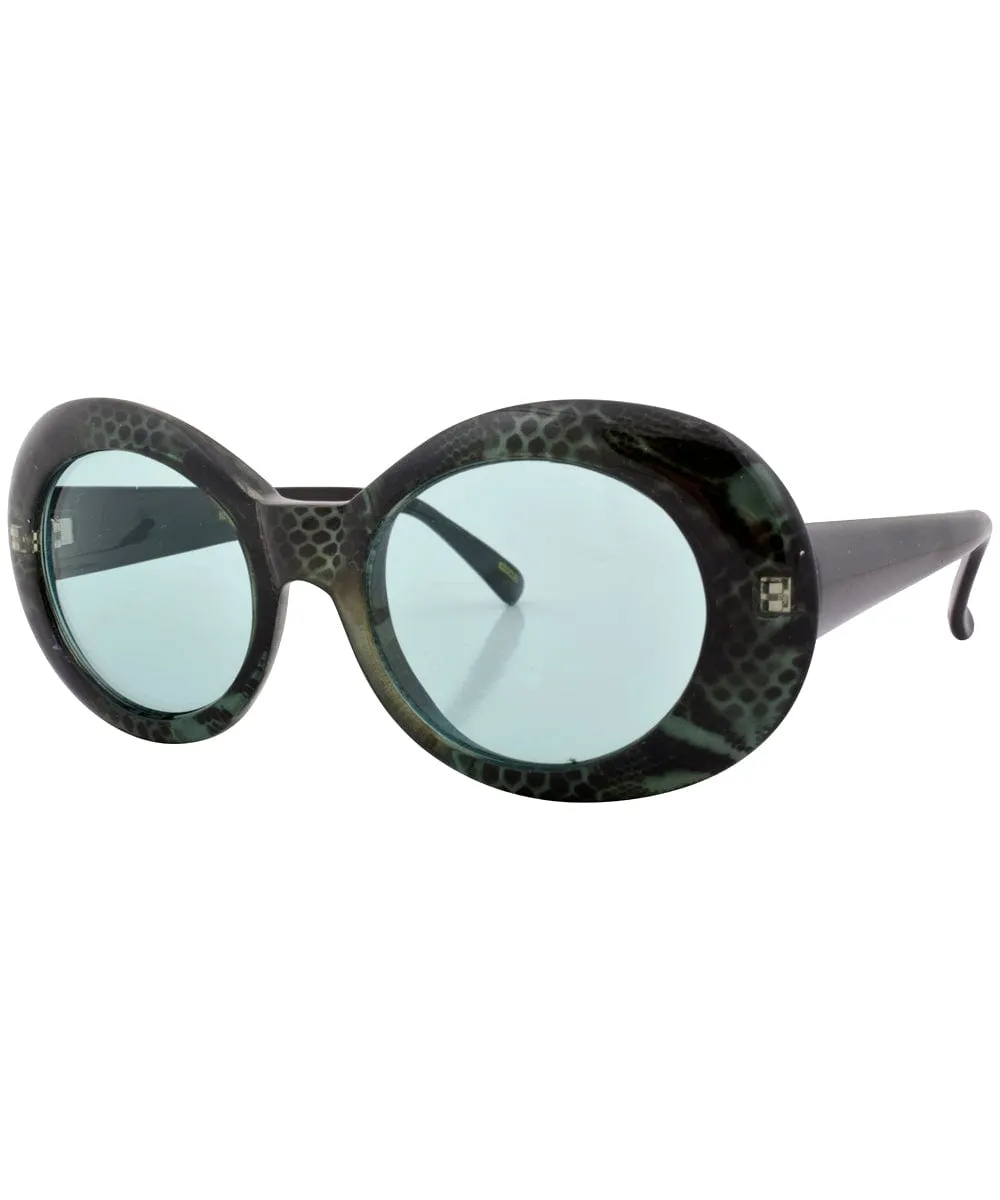 JAWBREAKER Green Oval Sunglasses sold by Giant Vintage product image thumbnail 2