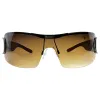 GLAZE TAWNY Amber Rimless Sunglasses sold by Giant Vintage