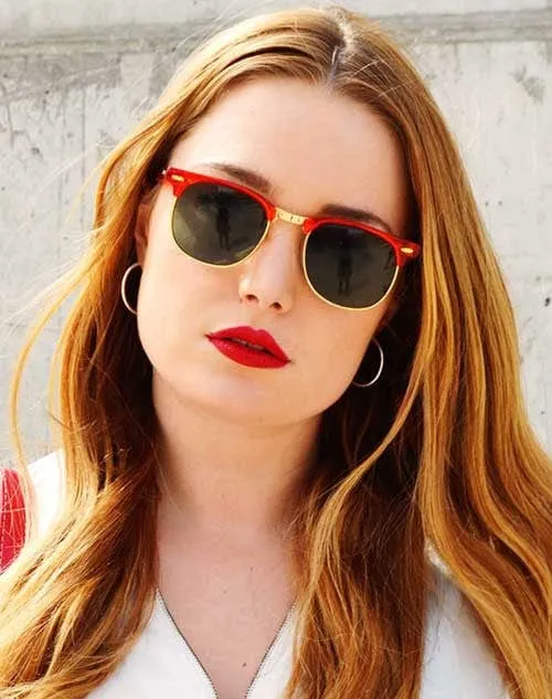 PREP Red Retro Sunglasses sold by Giant Vintage product image thumbnail 3