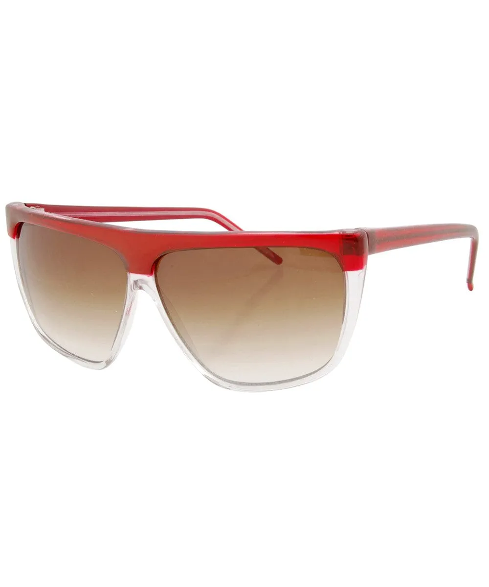 CANDY-BOT Red 80s Sunglasses sold by Giant Vintage product image thumbnail 2