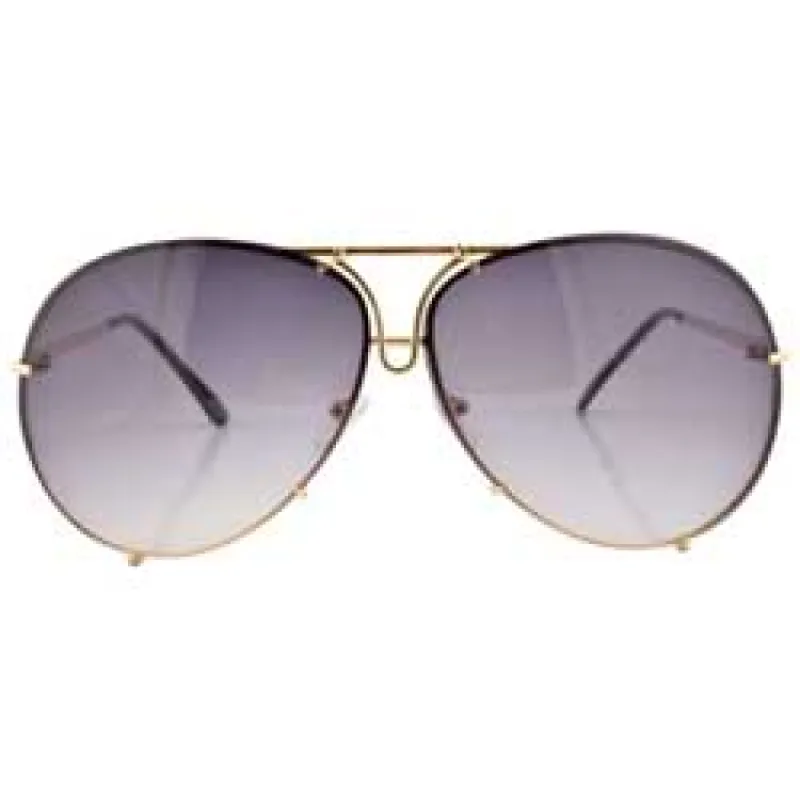 SPEEDY Gold/Smoke Aviator Sunglasses sold by Giant Vintage