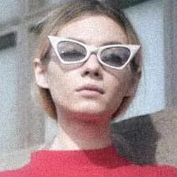 KADILLAC White/SD Cat-Eye Sunglasses sold by Giant Vintage