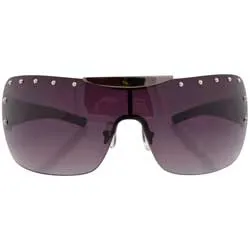 EUROBEAT Gunmetal Shield Sunglasses sold by Giant Vintage