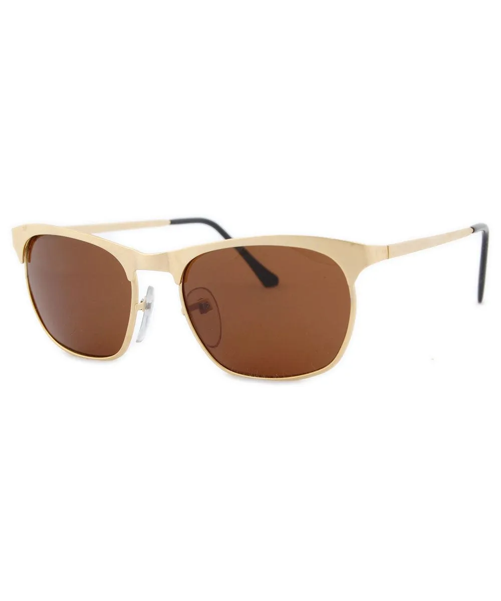 GODS Matte Gold Cat-Eye Sunglasses sold by Giant Vintage product image thumbnail 4