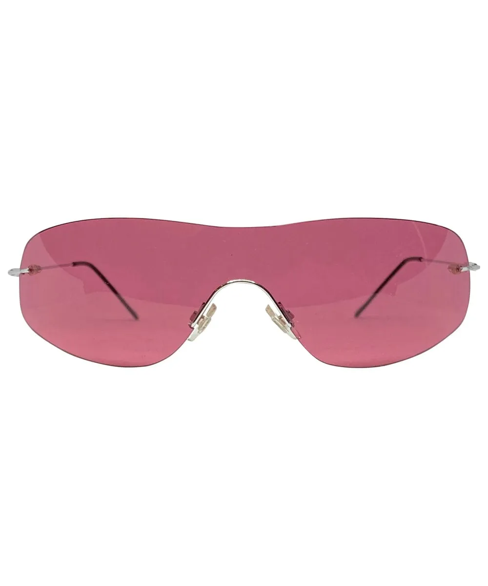 STARS Hot Pink Rimless Glasses sold by Giant Vintage product image thumbnail 4