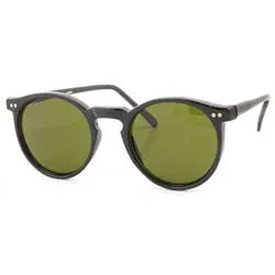 STONEY Black Classic Round Sunglasses sold by Giant Vintage