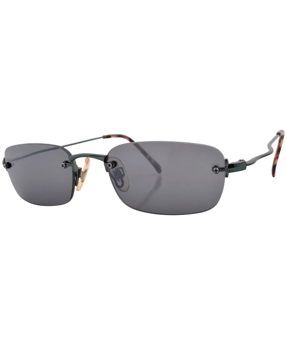HIDDEN Green Rimless Sunglasses sold by Giant Vintage product image thumbnail 2