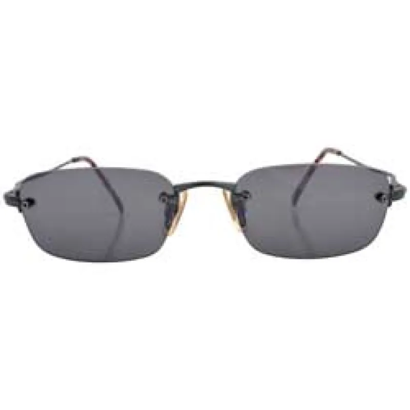 HIDDEN Green Rimless Sunglasses sold by Giant Vintage