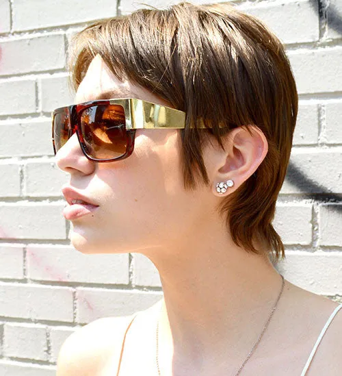 CLIVE Tortoise Indie Sunglasses sold by Giant Vintage product image thumbnail 3