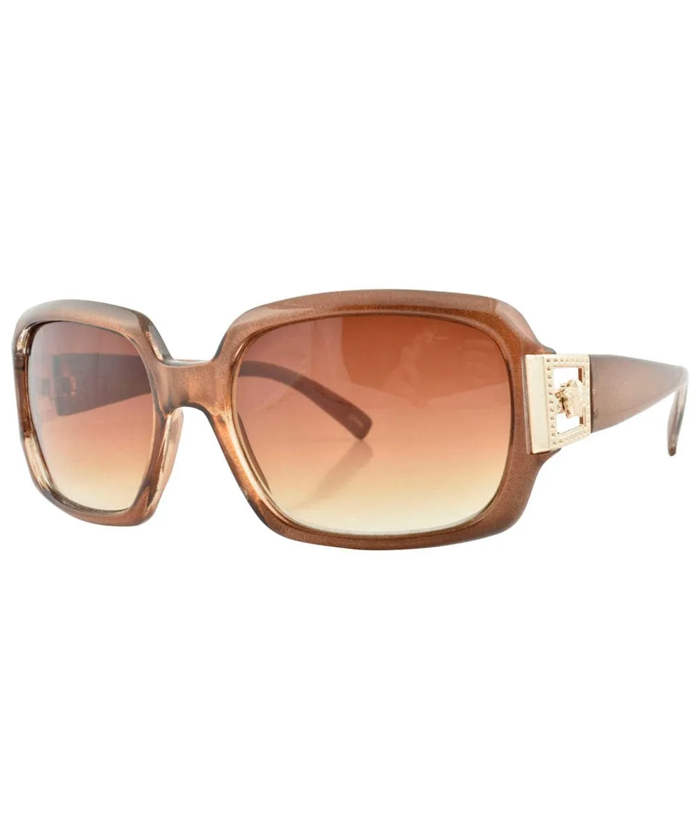 PAN Brown Square Sunglasses sold by Giant Vintage product image thumbnail 2