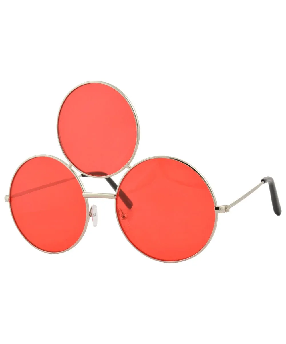 MEMORIUM Red Round Sunglasses sold by Giant Vintage product image thumbnail 2