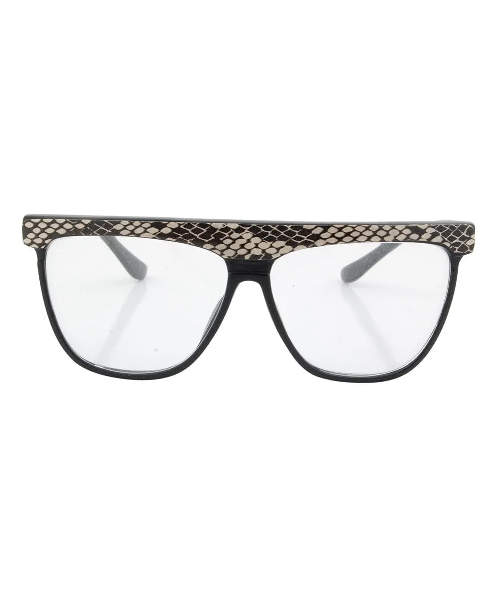 SLINK Black/Tan Clear Glasses sold by Giant Vintage product image thumbnail 3