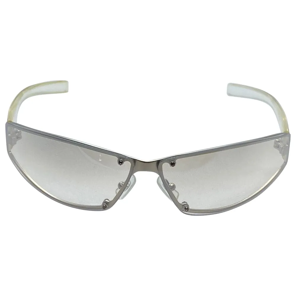 PAPYRUS Clear/Flash Sporty Wraparound Sunglasses sold by Giant Vintage product image thumbnail 3