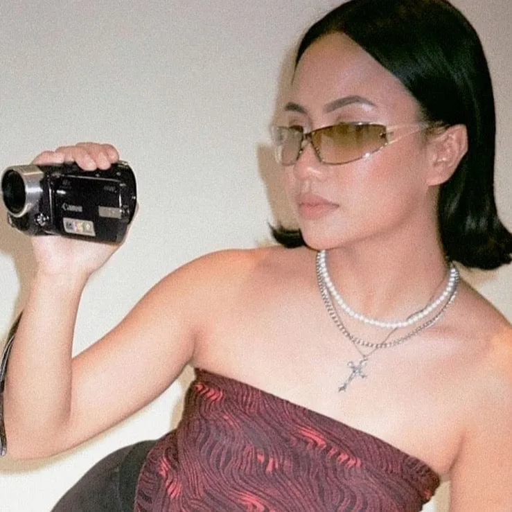 PAPYRUS Clear/Flash Sporty Wraparound Sunglasses sold by Giant Vintage product image thumbnail 2