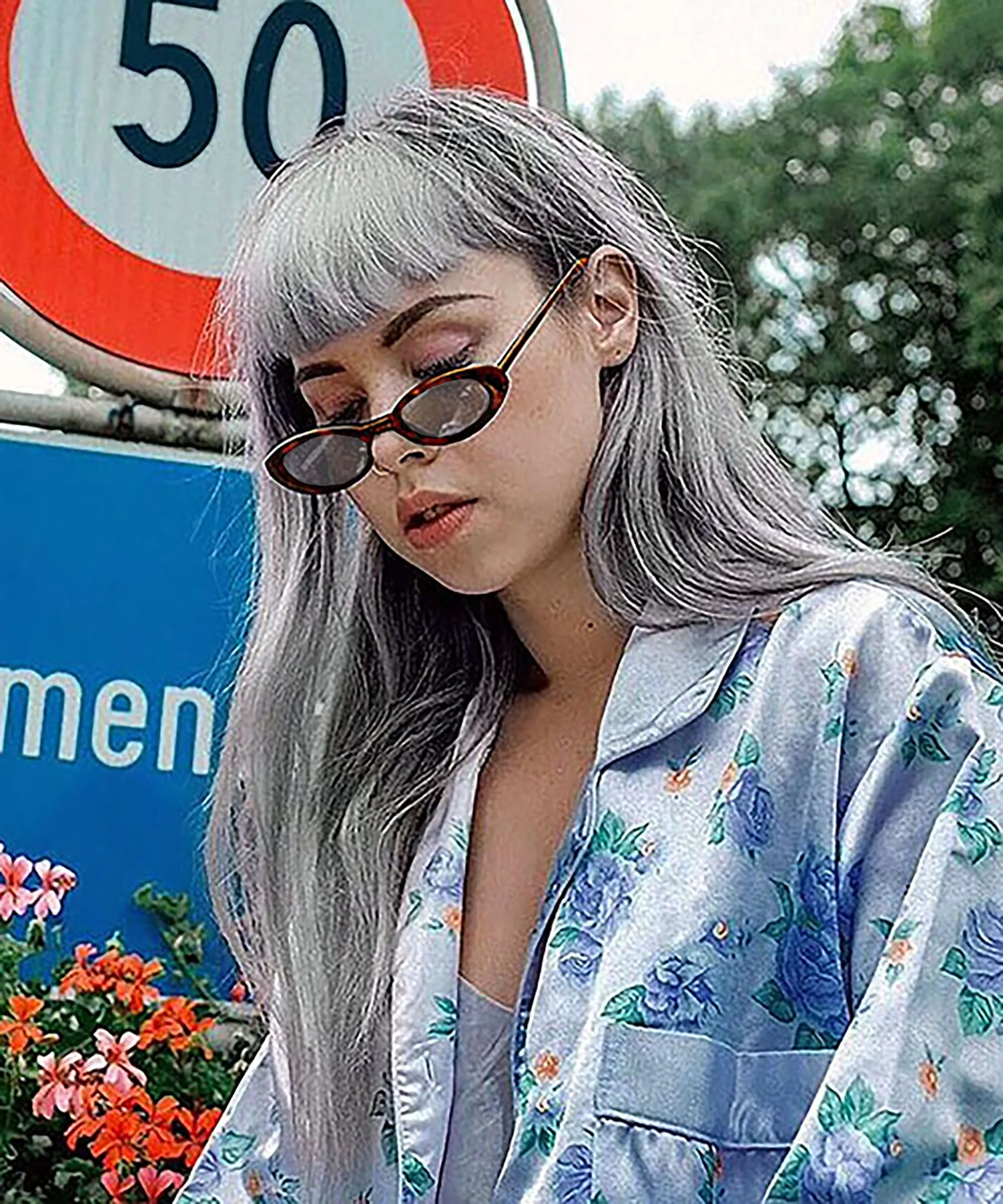 FUNKED Demi/Brown Oval Sunglasses sold by Giant Vintage product image thumbnail 4