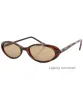 FUNKED Demi/Brown Oval Sunglasses sold by Giant Vintage