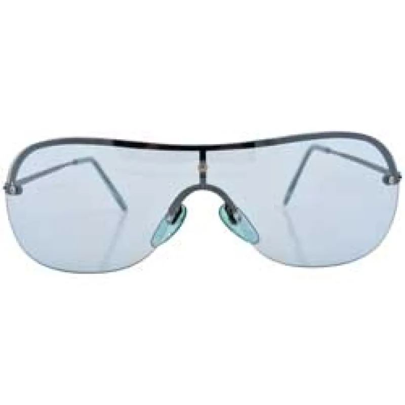 POTENTIAL Aqua Rimless Sunglasses sold by Giant Vintage