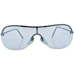 POTENTIAL Aqua Rimless Sunglasses sold by Giant Vintage