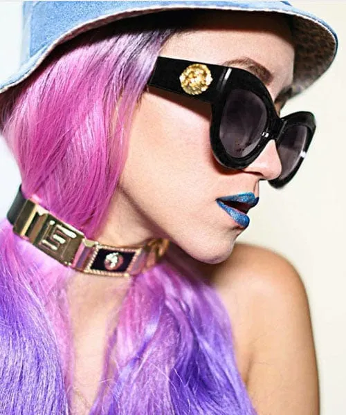 VENGA Black Cat-Eye Sunglasses sold by Giant Vintage product image thumbnail 3