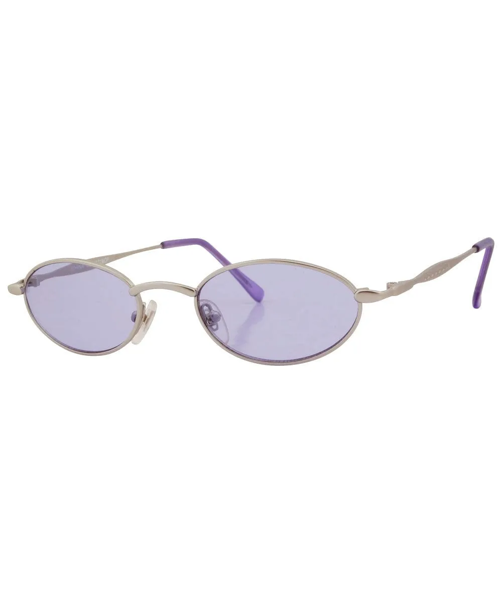 PUPPEEZ Purple Oval Sunglasses sold by Giant Vintage product image thumbnail 2
