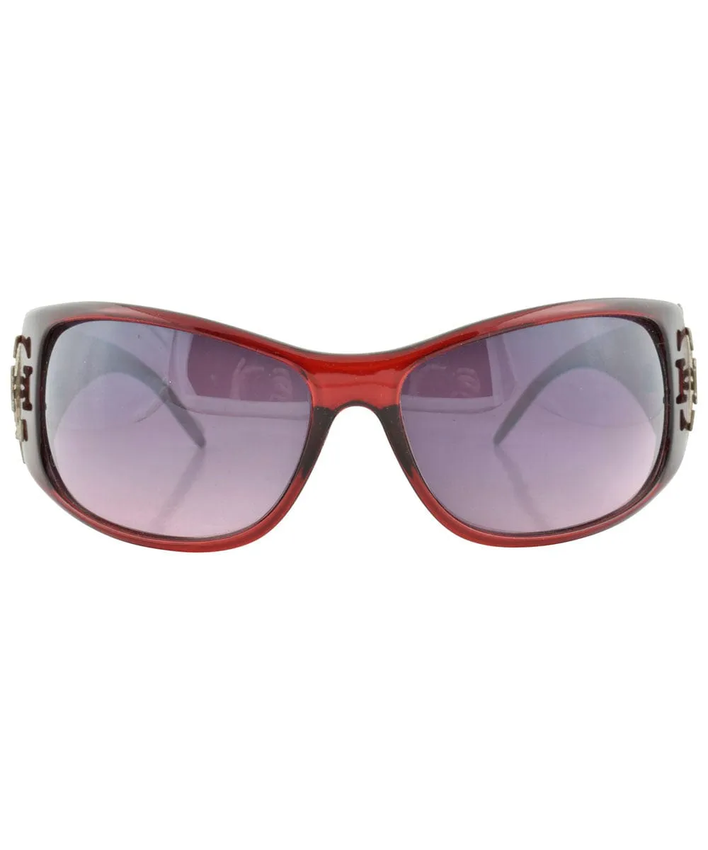 GLAM GLAM Red Fashion-Forward Sunglasses sold by Giant Vintage product image thumbnail 2