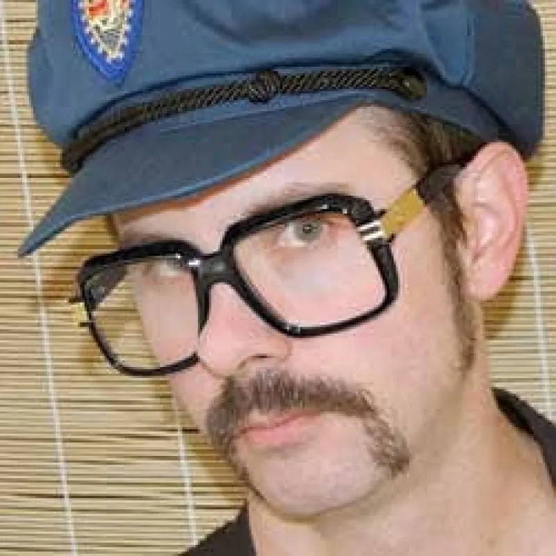 CLYDE Black Clear Glasses sold by Giant Vintage