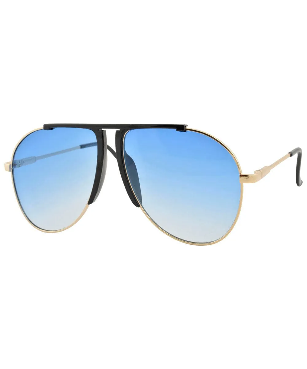 ROLLER Blue Aviator Sunglasses sold by Giant Vintage product image thumbnail 2