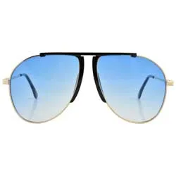 ROLLER Blue Aviator Sunglasses sold by Giant Vintage
