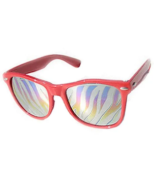 ZEBRA-T Red 80s Sunglasses sold by Giant Vintage product image thumbnail 2