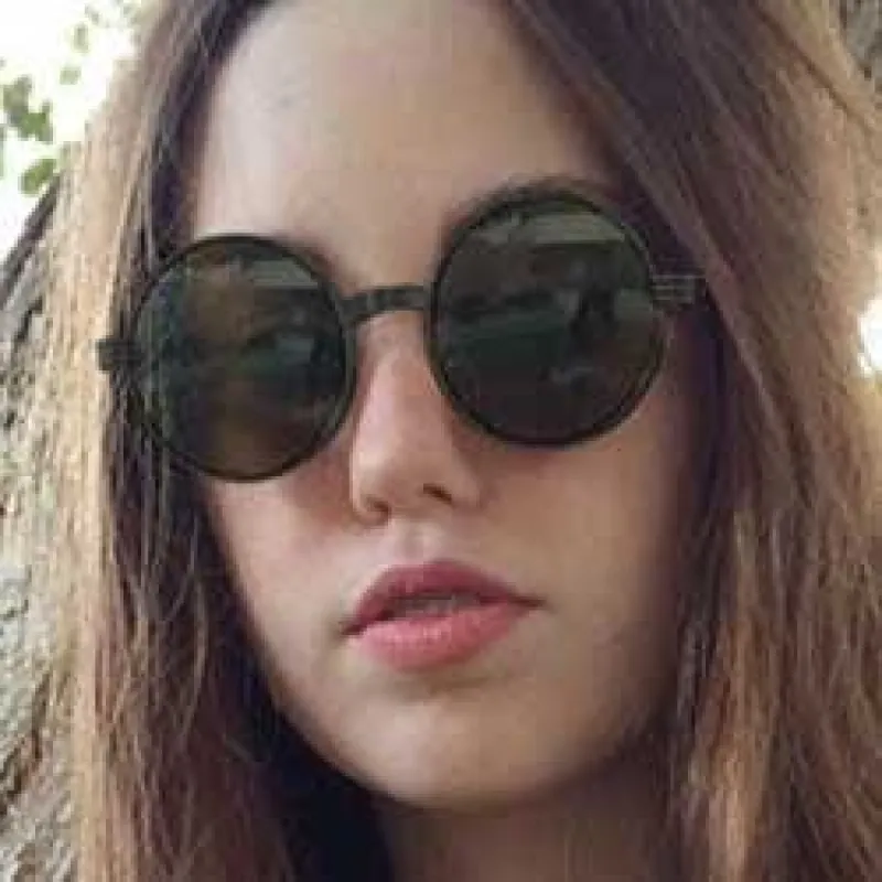 COMPLEX Black Round Sunglasses sold by Giant Vintage