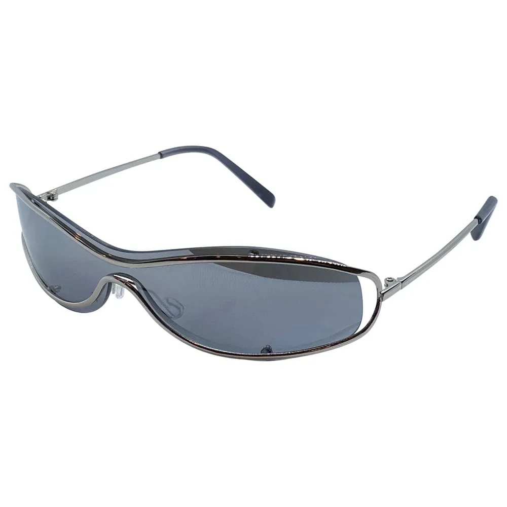 SPARKLY Super Dark Round Sunglasses sold by Giant Vintage product image thumbnail 2