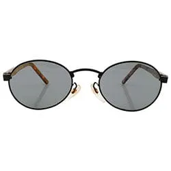 MALLY Smoke Oval Sunglasses sold by Giant Vintage