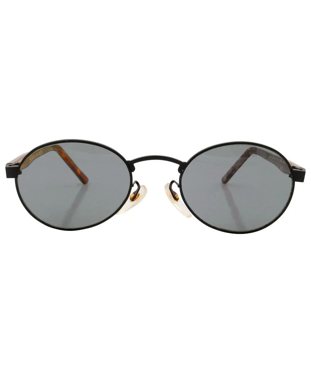 MALLY Smoke Oval Sunglasses sold by Giant Vintage product image thumbnail 3