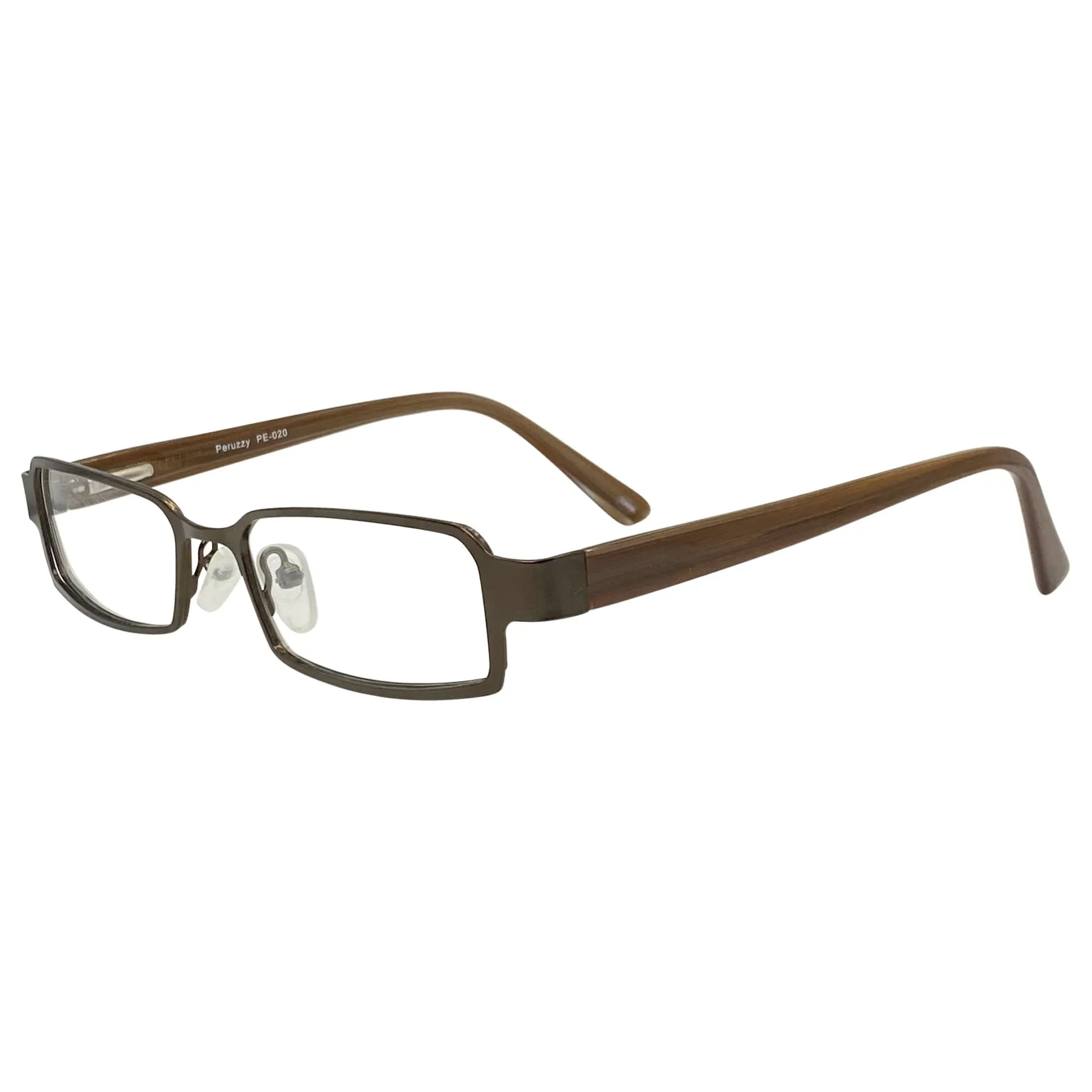 BET ON IT Clear Rectangular 90s Glasses | Fashion sold by Giant Vintage product image thumbnail 3