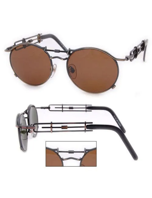 PURPOSE Brass Round Sunglasses sold by Giant Vintage product image thumbnail 2