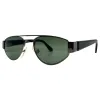 ZZYZX Black Gunmetal/G15 Sports Sunglasses sold by Giant Vintage