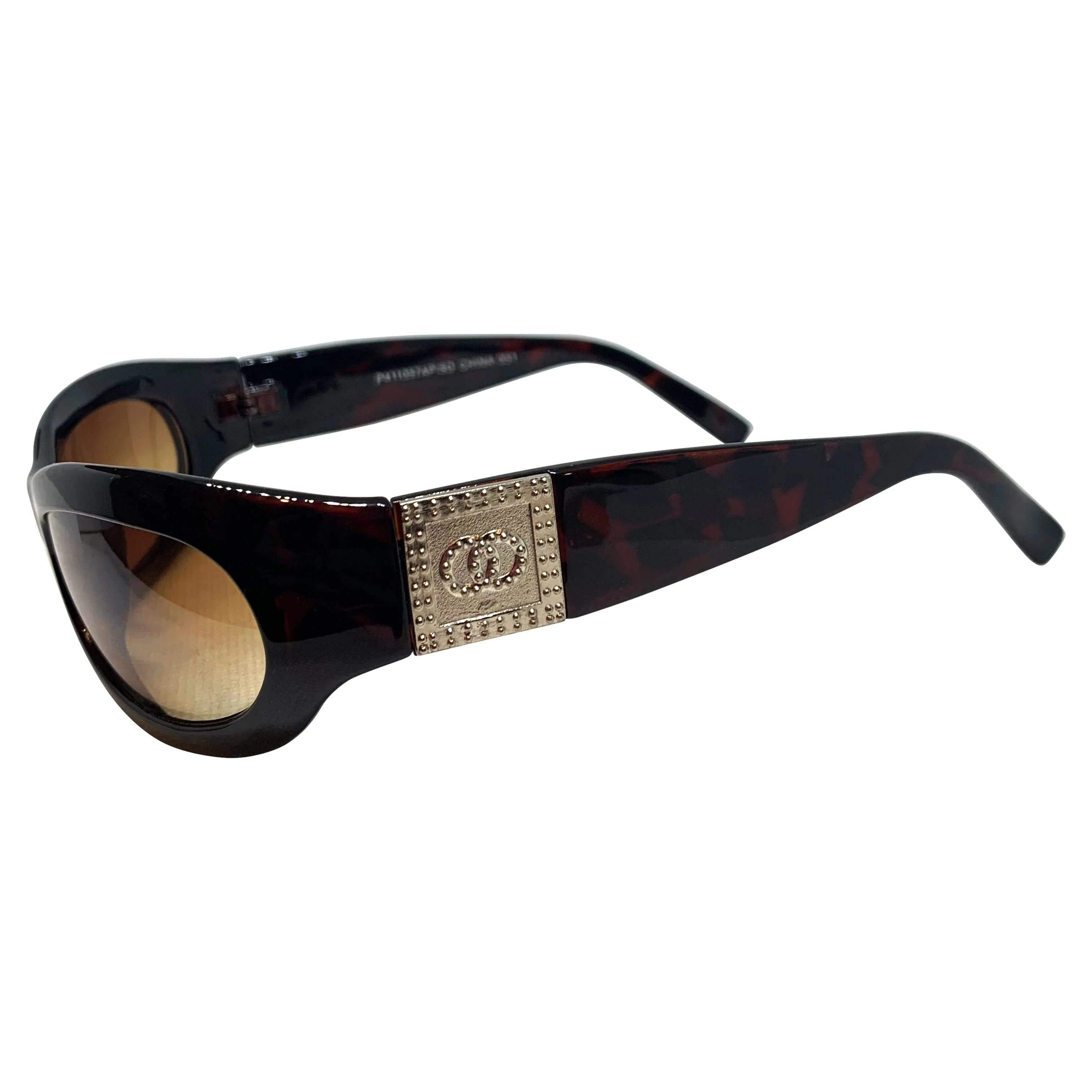 BERRYLICIOUS Tortoise/Amber Round Sunglasses sold by Giant Vintage product image thumbnail 2