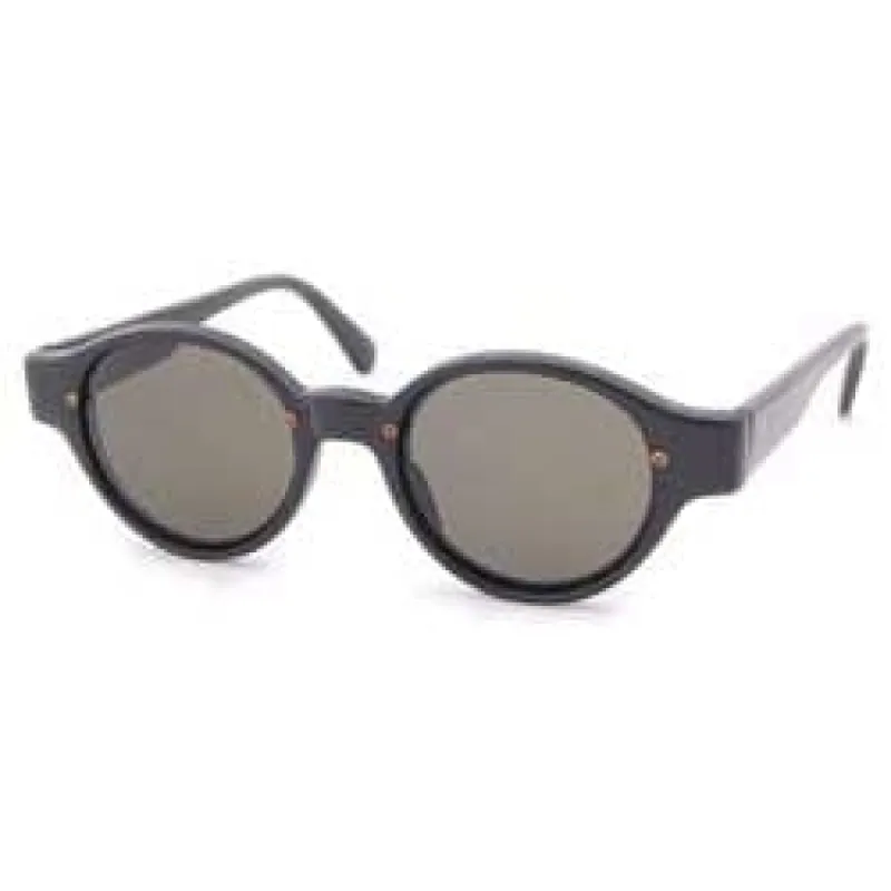 QUALITY Black Oval Sunglasses sold by Giant Vintage