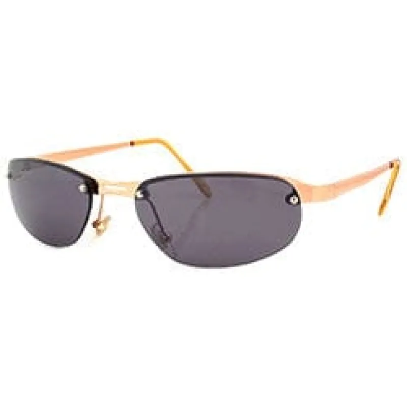 BOOCHY Gold Rimless Sunglasses sold by Giant Vintage