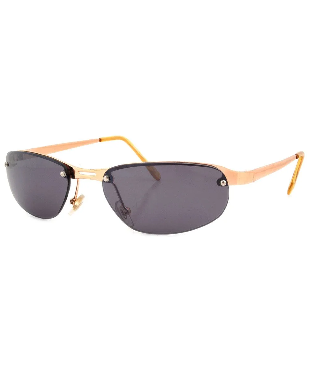 BOOCHY Gold Rimless Sunglasses sold by Giant Vintage product image thumbnail 2