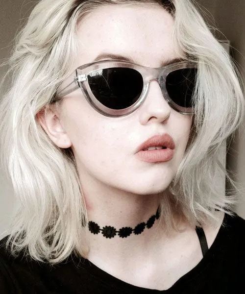 QUINN Crystal Cat-Eye Sunglasses sold by Giant Vintage product image thumbnail 3