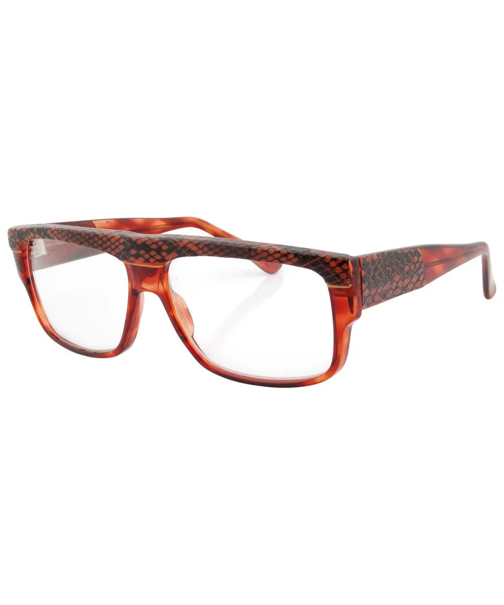 DIPPIN' Tortoise Clear Glasses sold by Giant Vintage product image thumbnail 3