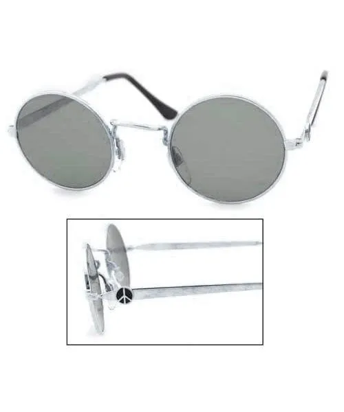 PEAS Silver Round Sunglasses sold by Giant Vintage product image thumbnail 3