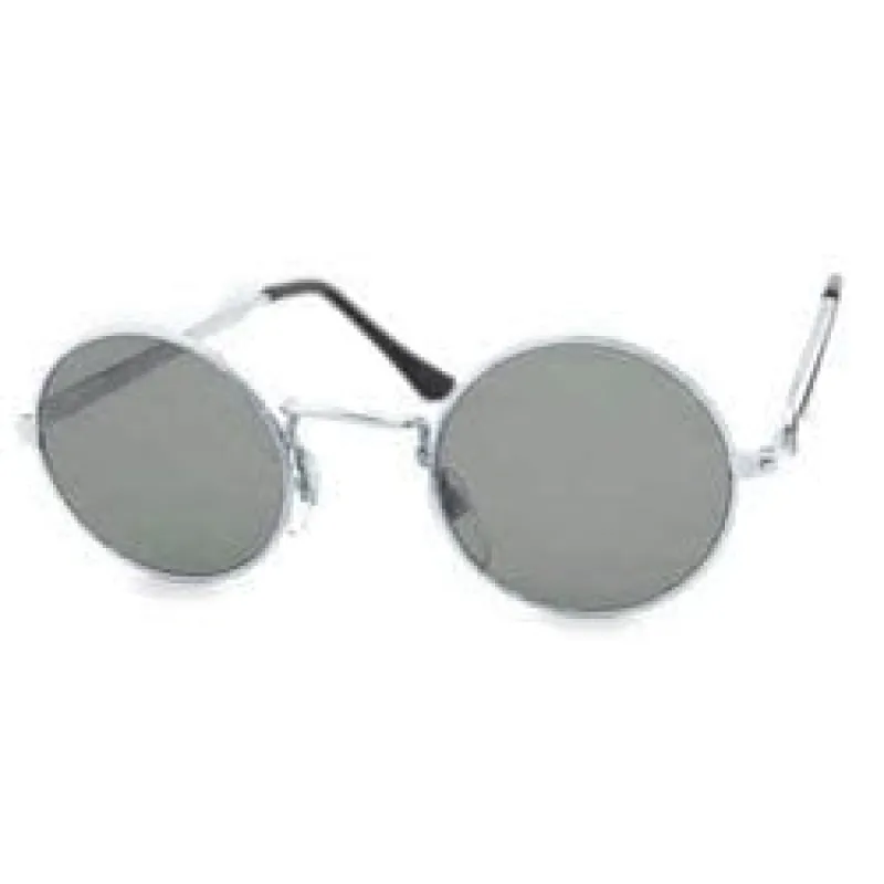 PEAS Silver Round Sunglasses sold by Giant Vintage