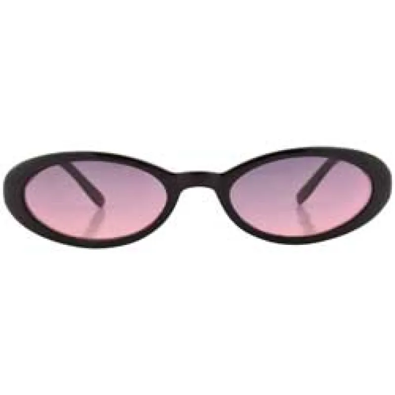 CHIKLET Black/Sunrise Oval Sunglasses sold by Giant Vintage