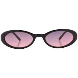 CHIKLET Black/Sunrise Oval Sunglasses sold by Giant Vintage