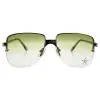 TRIXIE Rimless Y2K Sunglasses sold by Giant Vintage